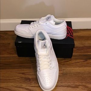 Air Jordan’s all white retro one’s (Low tops)